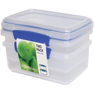 Sistema KLIP IT Food Storage Containers, 1 L - Pack of 2 Sistema KLIP IT Food Storage Containers, 1 L - Pack of 2