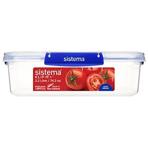 Sistema KLIP IT PLUS Food Storage Container 2.2 Litre Leak-Proof, Stackable & Sistema KLIP IT PLUS Food Storage Container 2.2 Litre Leak-Proof, Stackable &