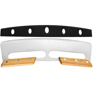 Unbranded (1Pc A) Wooden Handle 14 Inch Large Pizza Cutter Curved Blade StainleSS Steel Cu Unbranded (1Pc A) Wooden Handle 14 Inch Large Pizza Cutter Curved Blade StainleSS Steel Cu