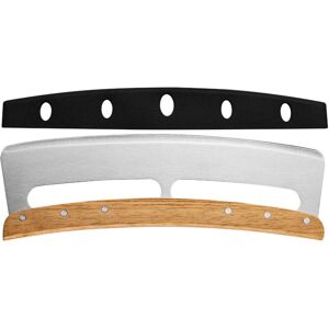 Unbranded (1Pc B) Wooden Handle 14 Inch Large Pizza Cutter Curved Blade StainleSS Steel Cu Unbranded (1Pc B) Wooden Handle 14 Inch Large Pizza Cutter Curved Blade StainleSS Steel Cu