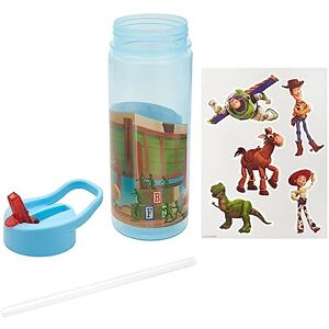Disney Toy Story Make a Scene Sticker Water Bottle with Flip up Straw 500ml –Official M Disney Toy Story Make a Scene Sticker Water Bottle with Flip up Straw 500ml –Official M