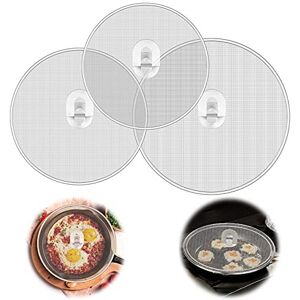 Haisheng 3PCS Oil Splatter Cover Splash Guard Lid Mesh Splatter Guard Stainless Steel Spl Haisheng 3PCS Oil Splatter Cover Splash Guard Lid Mesh Splatter Guard Stainless Steel Spl