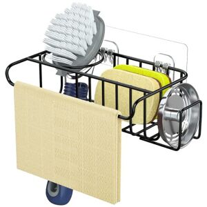 HapiRm Kitchen Sink Caddy Sink Tidy, Kitchen Sponge Holder Stainless Steel 4 in 1 Kitch HapiRm Kitchen Sink Caddy Sink Tidy, Kitchen Sponge Holder Stainless Steel 4 in 1 Kitch