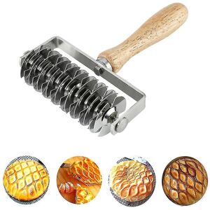 Unbranded Stainless Steel Dough Lattice Top Cookie Pie Pizza Bread Pastry Crust Roller Cut Unbranded Stainless Steel Dough Lattice Top Cookie Pie Pizza Bread Pastry Crust Roller Cut