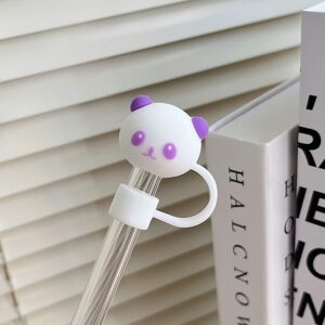 Unbranded (Purple (10mm, bare)) Popular Cartoon Silicone Straw Cap Stanley Water Cup Anima Unbranded (Purple (10mm, bare)) Popular Cartoon Silicone Straw Cap Stanley Water Cup Anima