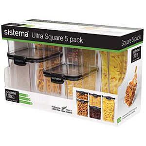 Sistema Ultra Square 5 Pack - Storage Containers Sistema Ultra Square 5 Pack - Storage Containers