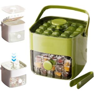 Unbranded (Green) Double Layer 48 Cavity Ice Cube Tray Mold One-Click Press To Easily Rele Unbranded (Green) Double Layer 48 Cavity Ice Cube Tray Mold One-Click Press To Easily Rele