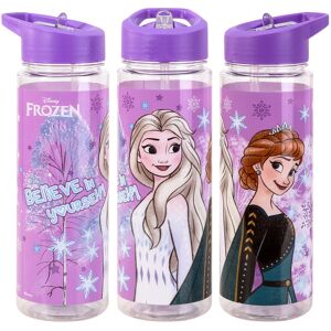 Disney Frozen Plastic Sports Water Bottle With Straw Drinkware Disney Frozen Plastic Sports Water Bottle With Straw Drinkware