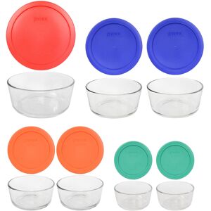 Pyrex 1081886 14pc. Storage Set w/Colored Free Lids Pyrex 1081886 14pc. Storage Set w/Colored Free Lids