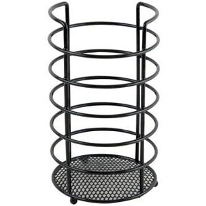 Apollo Black Utensil Holder Steel Wire Cutlery Storage and Drainer 22.5cm x 13cm Apollo Black Utensil Holder Steel Wire Cutlery Storage and Drainer 22.5cm x 13cm