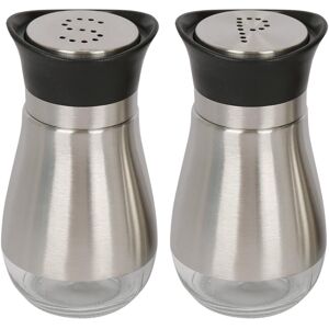 Vivo Stainless Steel Salt and Pepper Shakers Set Salt and Pepper Pots Spice Mate Vivo Stainless Steel Salt and Pepper Shakers Set Salt and Pepper Pots Spice Mate