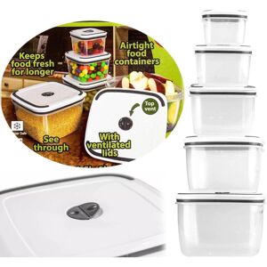True Face 10pc Food StorageContainer Set with Lids BPA Free Freezer MicrowaveBox True Face 10pc Food StorageContainer Set with Lids BPA Free Freezer MicrowaveBox