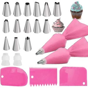 Unbranded 21pcs Piping Bags And Tips Set Pastry Bag 14 Stainless Steel Nozzle Unbranded 21pcs Piping Bags And Tips Set Pastry Bag 14 Stainless Steel Nozzle