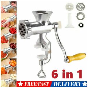 FLEMYE Heavy Duty Manual Rotary Meat Grinder & Mincer - Aluminum Alloy Sausage Maker, T FLEMYE Heavy Duty Manual Rotary Meat Grinder & Mincer - Aluminum Alloy Sausage Maker, T