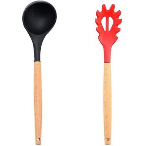 Unbranded Silicone Cooking Utensil Set -2pcs Bamboo Wood Silicone Kitchen Utensils Set-sil Unbranded Silicone Cooking Utensil Set -2pcs Bamboo Wood Silicone Kitchen Utensils Set-sil