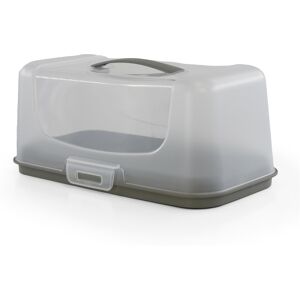 GEEZY Rectangular Cake Carrier Box Handle Lid Plastic Storage Container Loafs Ba GEEZY Rectangular Cake Carrier Box Handle Lid Plastic Storage Container Loafs Ba