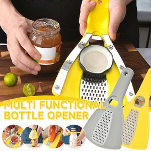 Unbranded (Yellow) 3 in 1 Jar Opener Tool, Multi-Functional Bottle Opener, Vegetable Grate Unbranded (Yellow) 3 in 1 Jar Opener Tool, Multi-Functional Bottle Opener, Vegetable Grate