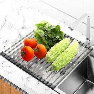 Unbranded Kitchen Dish Drainer, Foldable, Stainless Steel Kitchen , Countertop Dish Draine Unbranded Kitchen Dish Drainer, Foldable, Stainless Steel Kitchen , Countertop Dish Draine