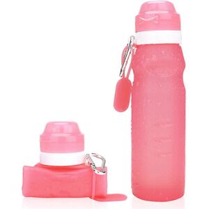 Unbranded 600ml Collapsible Silicone Water Bottle with Hook Leak Proof Portable Cup for Tr Unbranded 600ml Collapsible Silicone Water Bottle with Hook Leak Proof Portable Cup for Tr