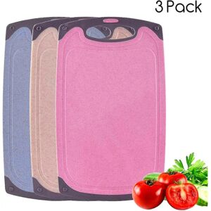 Unbranded Cutting Boards, Plastic Cutting Board, Set Of 3 Colorful Cutting Boards with Non Unbranded Cutting Boards, Plastic Cutting Board, Set Of 3 Colorful Cutting Boards with Non