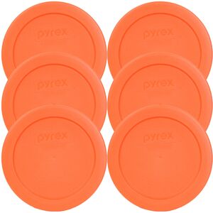 Pyrex 7200-PC Round 2 Cup Storage Lid for Glass Bowls (6 Orange) Pyrex 7200-PC Round 2 Cup Storage Lid for Glass Bowls (6 Orange)