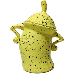 Unbranded (Yellow) Canister With Attitude, Large Ceramics Jar With Lid, Cute Creative Food Unbranded (Yellow) Canister With Attitude, Large Ceramics Jar With Lid, Cute Creative Food