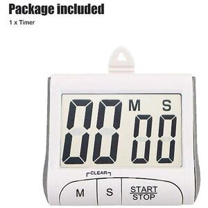 Unbranded (White) LCD Digital Large Kitchen Cooking Timer Count-Down Up Clock Loud Alarm M Unbranded (White) LCD Digital Large Kitchen Cooking Timer Count-Down Up Clock Loud Alarm M