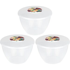 Just Pudding Basins (Clear) 3 x 1.5 Pint Pudding Basins with lids Just Pudding Basins (Clear) 3 x 1.5 Pint Pudding Basins with lids