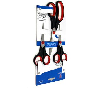 Unbranded PACK OF 3 SET COMFORT GRIP HANDLE KITCHEN SCISSORS WITH STAINLESS STEEL BLADES Unbranded PACK OF 3 SET COMFORT GRIP HANDLE KITCHEN SCISSORS WITH STAINLESS STEEL BLADES