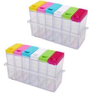 Unbranded Seasoning Jar Set Salt Pepper Seasoning Bottle Color Lid Kitchen Seasoning Bottl Unbranded Seasoning Jar Set Salt Pepper Seasoning Bottle Color Lid Kitchen Seasoning Bottl