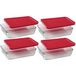 Pyrex 3-cup Rectangle Food Storage (Pack of 4 containers) Pyrex 3-cup Rectangle Food Storage (Pack of 4 containers)