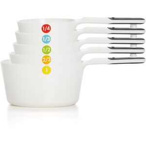 OXO Good Grips 6-Piece Plastic Measuring Cups- White 5 Count(Pack of OXO Good Grips 6-Piece Plastic Measuring Cups- White 5 Count(Pack of