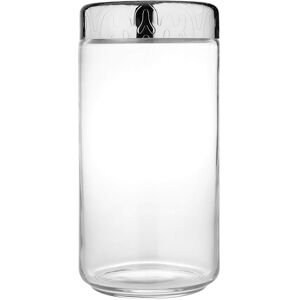 Alessi "Dressed" Glass Jar Hermetic Lid in 18/10 Stainless Steel Mirror Polished Alessi "Dressed" Glass Jar Hermetic Lid in 18/10 Stainless Steel Mirror Polished