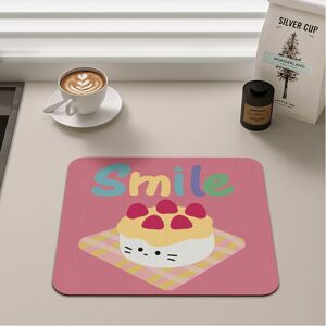 Unbranded (Cat cake, 40X60cm 15.7X23.6in) Kitchen Drain Mat Absorbent Quick Drying Mat Cut Unbranded (Cat cake, 40X60cm 15.7X23.6in) Kitchen Drain Mat Absorbent Quick Drying Mat Cut