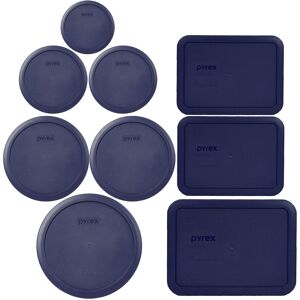 Pyrex Bundle - 9 Items: (1) 7402-PC Blue Lid (2) 7201-PC Blue Lid (2) 7200-PC Pyrex Bundle - 9 Items: (1) 7402-PC Blue Lid (2) 7201-PC Blue Lid (2) 7200-PC