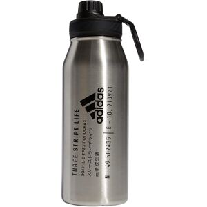 adidas Unisex 1 Liter (32 oz) Metal Water Bottle Stainless Steel/Blac adidas Unisex 1 Liter (32 oz) Metal Water Bottle Stainless Steel/Blac