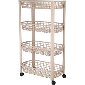 Libbi Lou Plastic Storage Trolley Unit with Wheels 4 Tier Utility Kitchen Cart, Libbi Lou Plastic Storage Trolley Unit with Wheels 4 Tier Utility Kitchen Cart,