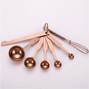 Unbranded (SevenPiece Rose Gold) Stainless Steel Premium Measuring Spoon Set For Home Baki Unbranded (SevenPiece Rose Gold) Stainless Steel Premium Measuring Spoon Set For Home Baki