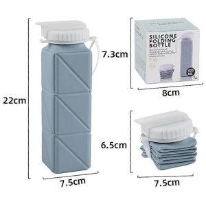 Unbranded (Blue) Collapsible Water Bottles Leakproof Lid,Food-Grade BPA-Free Silicone Trav Unbranded (Blue) Collapsible Water Bottles Leakproof Lid,Food-Grade BPA-Free Silicone Trav