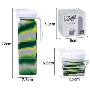 Unbranded (Camouflage Green) Collapsible Water Bottles Leakproof Lid,Food-Grade BPA-Free S Unbranded (Camouflage Green) Collapsible Water Bottles Leakproof Lid,Food-Grade BPA-Free S