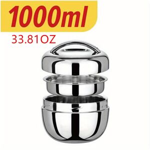 Unbranded 1pc Hot Food Flask Stainless Steel Lunch Box Vacuum Insulated Travel Double Laye Unbranded 1pc Hot Food Flask Stainless Steel Lunch Box Vacuum Insulated Travel Double Laye