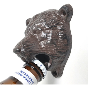 Unbranded (Brown) Creative Cast Iron Bear Head Bottle Opener Wall Be Unbranded (Brown) Creative Cast Iron Bear Head Bottle Opener Wall Be