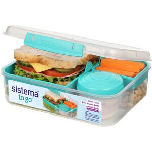 Sistema TO GO Bento Lunch 1.65 L School Lunch Box With Compartments & Snack Sistema TO GO Bento Lunch 1.65 L School Lunch Box With Compartments & Snack