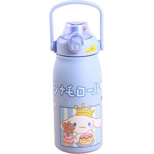 Unbranded (Blue Cinnamoroll) Sanrio Large Capacity Stainless Steel Thermos Cup Straw Porta Unbranded (Blue Cinnamoroll) Sanrio Large Capacity Stainless Steel Thermos Cup Straw Porta