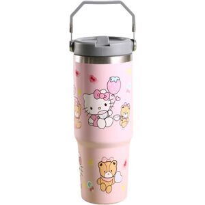 Unbranded (Pink Kitty) Sanrio Large 890ml Capacity Stainless Steel Vacuum Thermos Cartoon Unbranded (Pink Kitty) Sanrio Large 890ml Capacity Stainless Steel Vacuum Thermos Cartoon