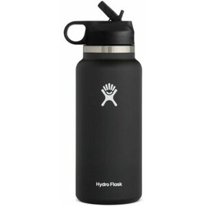 Unbranded (Black) Flask Hydro 32oz Water Bottle With Straw Lid Steelfor Doublelayerstainle Unbranded (Black) Flask Hydro 32oz Water Bottle With Straw Lid Steelfor Doublelayerstainle