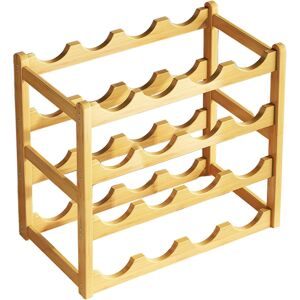 Unbranded (Wood Color) Wine Rack for Inside Cabinet - 20-Bottle Wooden Wine Holder for Cab Unbranded (Wood Color) Wine Rack for Inside Cabinet - 20-Bottle Wooden Wine Holder for Cab