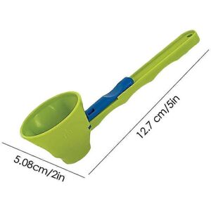 Unbranded (green) Coffee Spoon Sliding Scoop Funnel 2 In 1 Sliding Design Measuring Spoon Unbranded (green) Coffee Spoon Sliding Scoop Funnel 2 In 1 Sliding Design Measuring Spoon