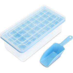 Unbranded Food-grade silicone ice cube tray with lid - 37 small trays, ice cube mould and Unbranded Food-grade silicone ice cube tray with lid - 37 small trays, ice cube mould and