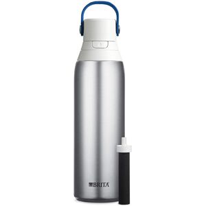 Brita Stainless Steel Premium Filtering Water Bottle BPA-Free Reusable Insula Brita Stainless Steel Premium Filtering Water Bottle BPA-Free Reusable Insula